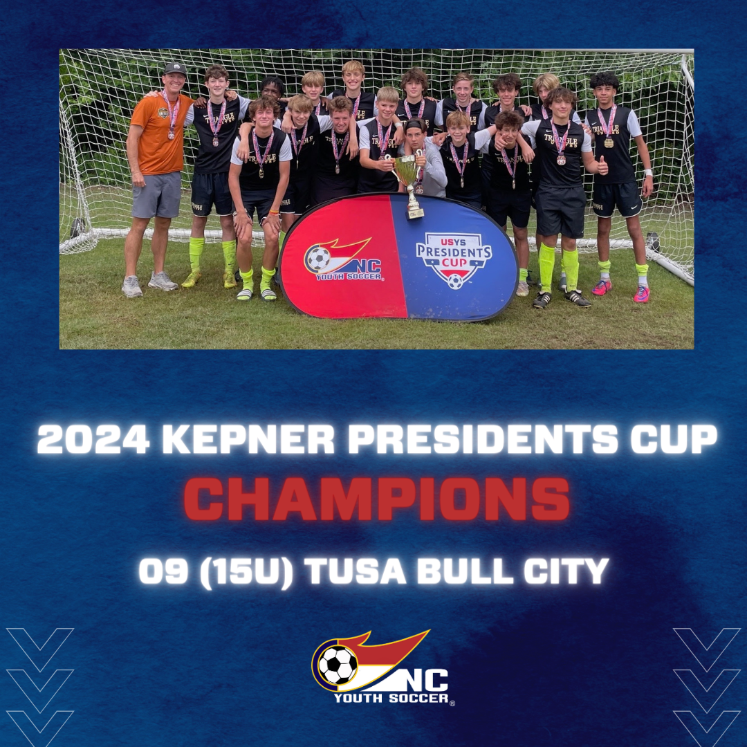 Spring 2025 Kepner President Cup Champions North Carolina Youth Soccer