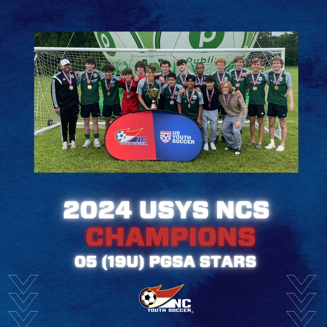 Spring 2024 USYS State Cup Champions North Carolina Youth Soccer