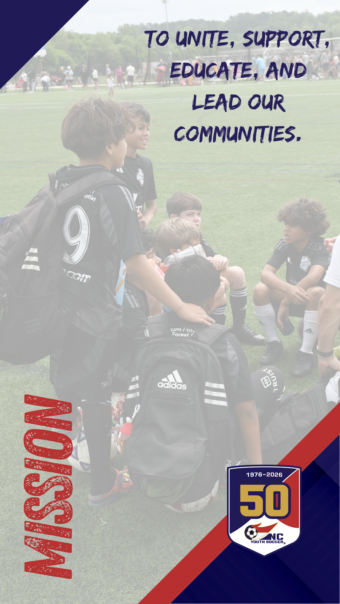 NCYSA Mission — To unite, support, educate, and lead our communities.