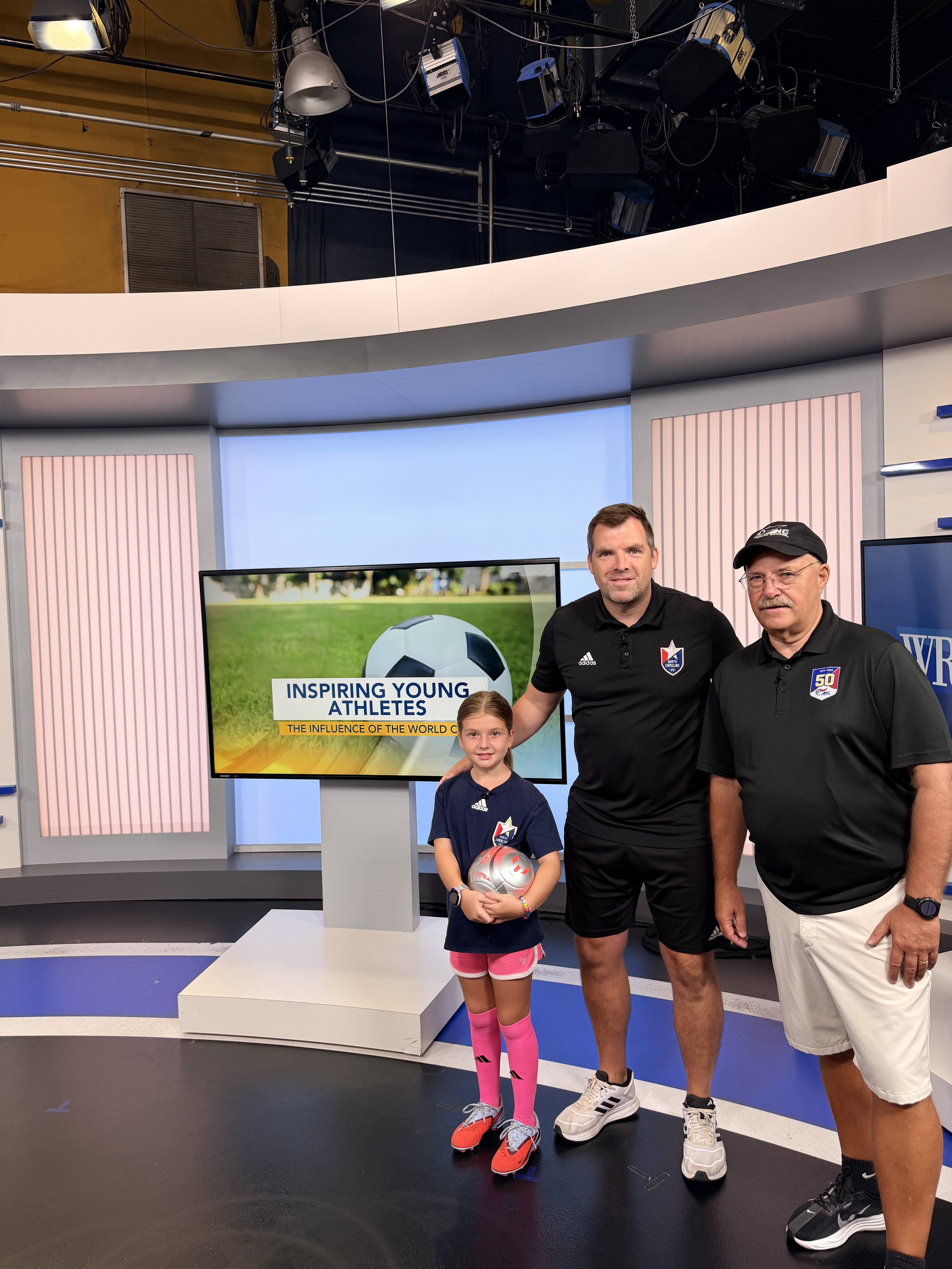 Billy at WRAL studios