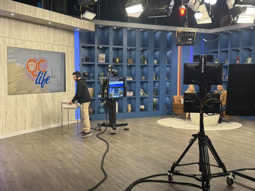 WBTV QC Life studio set